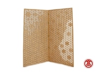 組子屏風 二曲半双 ［髙島屋選定品］【伝統技法 組子細工 屏風 伝統技術 インテリア 通気性 パーティション 衝立 おしゃれ 家具 日用品 木製 島根県 安来市】