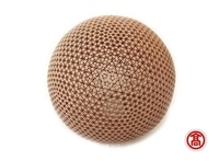 亀甲丸籠組 照明用傘 大 ［髙島屋選定品］【組子細工 伝統技法 オブジェ 伝統 木製 檜 ヒノキ インテリア おしゃれ 球体 繊細 お祝い プレゼント ギフト 贈り物 ご自宅用 島根県 安来市】