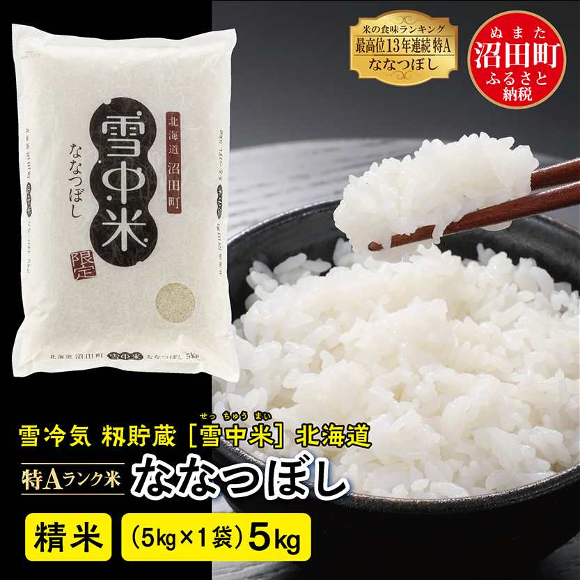 令和7年産新米予約】 北海道産 ななつぼし 無洗米 5kg | 北海道