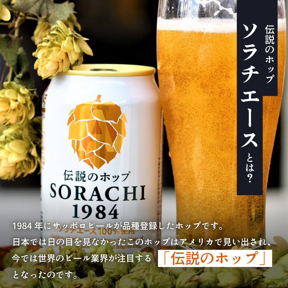 ビール SORACHI1984 350ml × 24缶 上富良野町発祥！ 伝説の