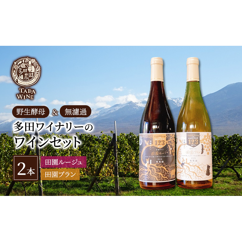 【野生酵母】混醸ワイン 赤白 計2本 多田ワイナリー 北海道 上富良野町 ワイン 赤ワイン 白ワイン セット お酒 アルコール