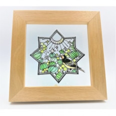 KOEDO川越硝子「切り絵ガラスアート」M(小満)【1258766】