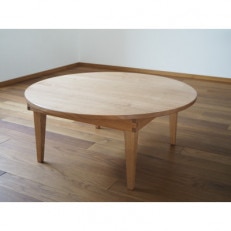 【UMEBACHI FURNITURE】 胡桃のちゃぶ台　直径76cm　折り畳み　国産材　申込後生産【1301523】