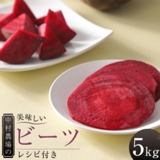 中村農場の美味しいビーツ(栽培期間中農薬不使用) 5kg  ~レシピ付き~【1205119】