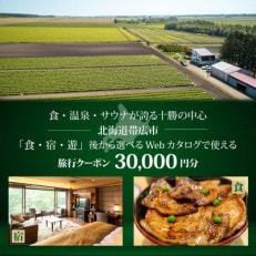 【北海道ツアー】帯広市 後から選べる旅行Webカタログで使える!旅行クーポン 3万円分【1181749】