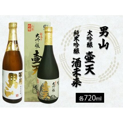 男山 大吟醸 壷天・純米吟醸 酒未来 720ml×2本セット FZ21-038