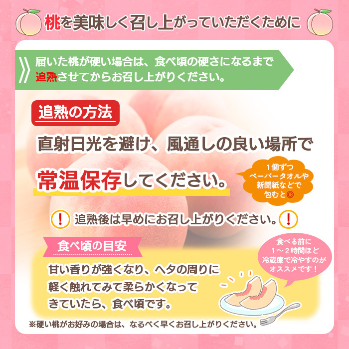 山形産白桃 小玉サイズ 約5kg(18～22玉)[柔らかくなる桃] 【令和