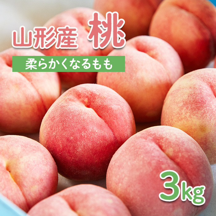 山形産 もも 3kg(柔らかくなるもも) [令和7年産先行予約]FU22-004
