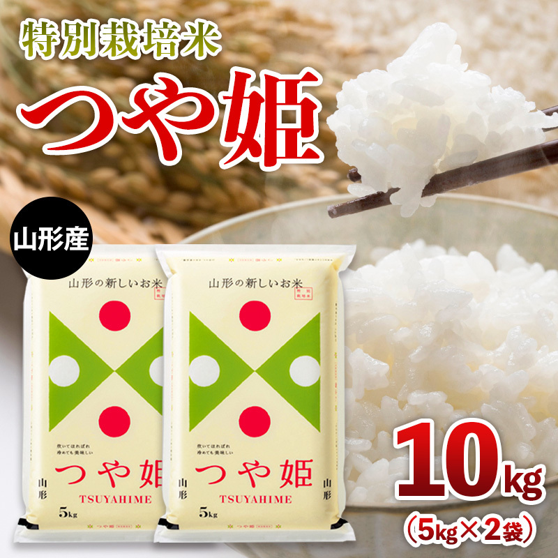 [限定数]令和6年産 山形産 特別栽培米 つや姫 10kg(5kg×2) FY25-303