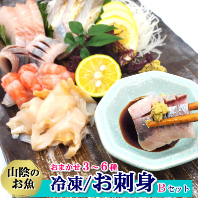 山陰の地魚お刺身セットB 個包装のため、使いやすく、盛合せもできます!にぎり寿司、手巻き寿司などにも【配送不可地域:離島】【1460181】