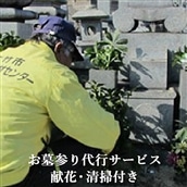 故郷はまかせて！お墓を代わりにお参り【お墓参り代行サービス 献花・清掃付き】[1436]