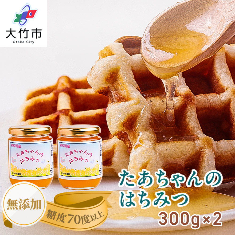 レビューキャンペーン対象 たぁちゃんのはちみつ 300g×2本 [1643]