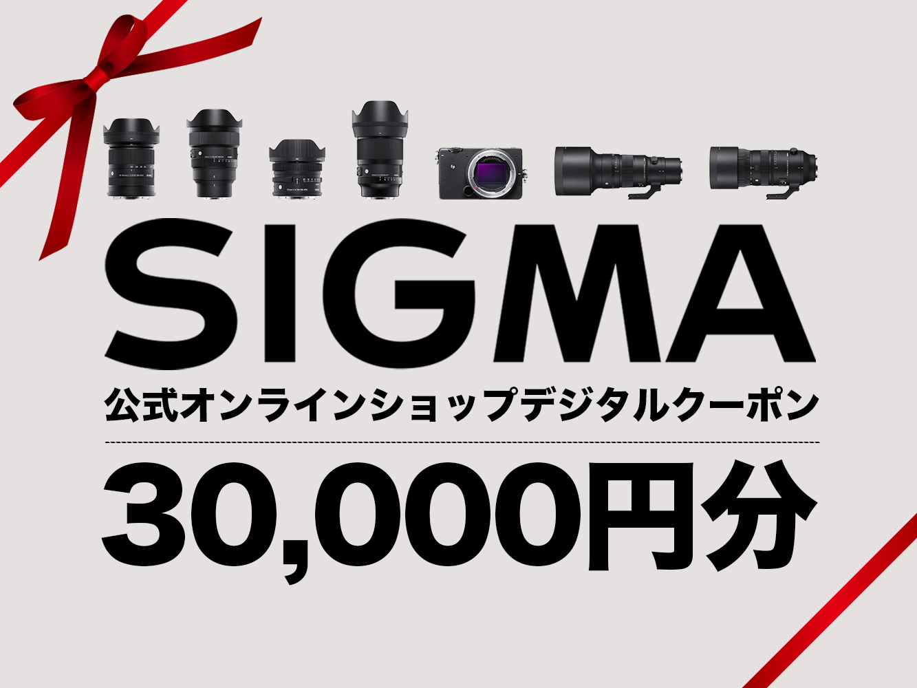 シグマ SIGMA 公式 オンラインショップ カメラ・レンズ 購入クーポン(30000円)