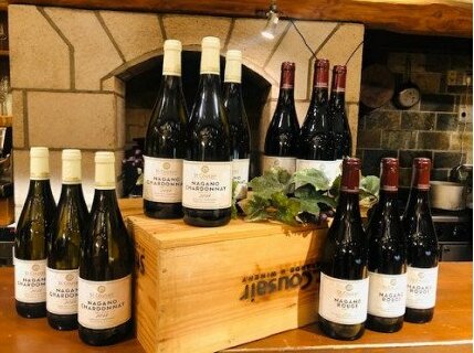 [0941]サンクゼール　長野シャルドネ ＆ 長野ルージュ 各6本【750mL×12本セット】 白ワイン　赤ワイン　長野県飯綱町