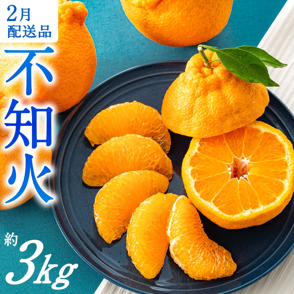 AA132.農家直送の不知火/約3kg(2026年2月発送予定)