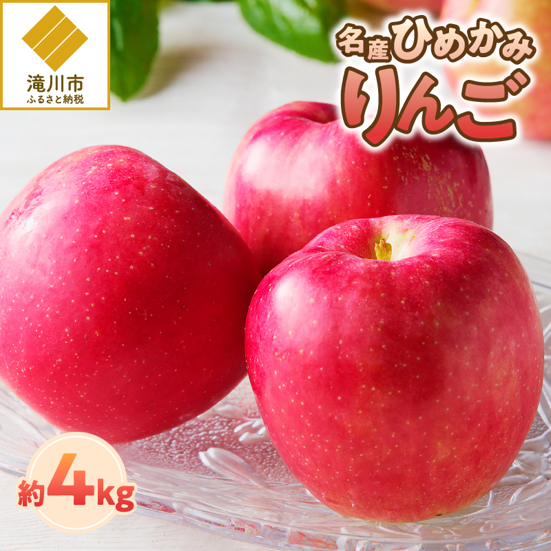 【令和7年出荷受付】ひめかみりんご 約4kg|先行受付 数量限定 りんご 林檎 北海道 フルーツ