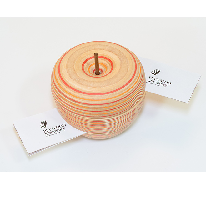 木製 メモスタンド ringo ro レッドオレンジ ウッドデザイン賞受賞 ペーパーウッド メモ スタンド おしゃれ かわいい デスク用品 事務用品 雑貨 文房具 日用品 置物 インテリア 北海道 芦別市