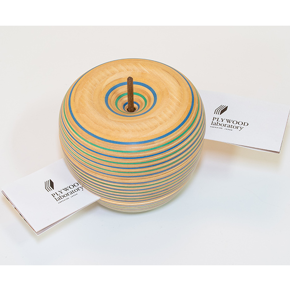 木製 メモスタンド ringo bl ブルーグリーン ウッドデザイン賞受賞 ペーパーウッド メモ スタンド おしゃれ かわいい デスク用品 事務用品 雑貨 文房具 日用品 置物 インテリア 北海道 芦別市