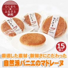 自然派パニエのマドレーヌ(15個入り)【配送不可地域：離島】【1095663】