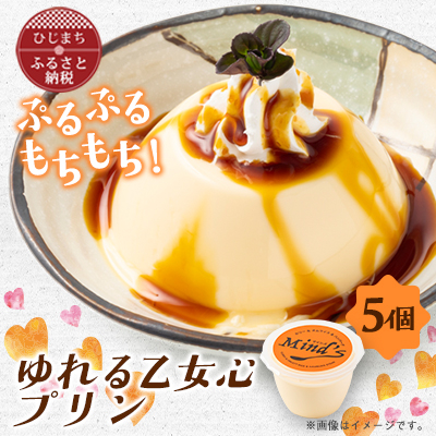 ゆれる乙女心プリン　5個セット【配送不可地域：離島】【1283281】