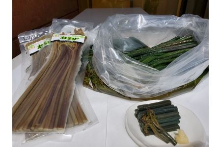 あくぬきわらび・水煮セット【(株)小町の国手づくり工房】[B45-3901]