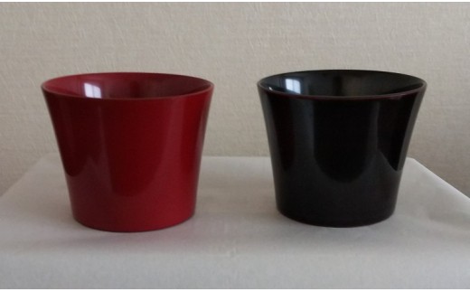 川連漆器　漆塗カップ　本溜【遠田漆器店】[B6101]