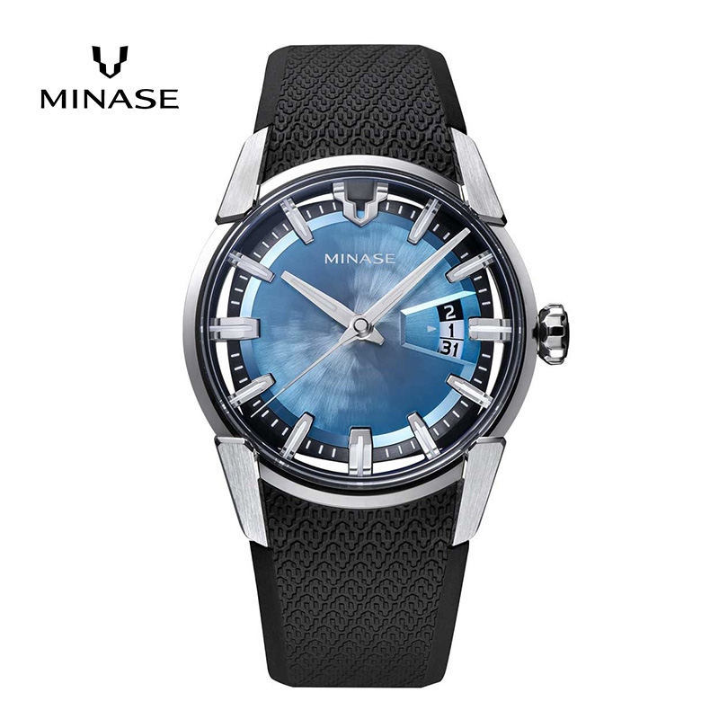 MINASE時計 DIVIDO ラバーベルトタイプ（VM14-RBKGIB-SSD）【協和精工株式会社】[F11905]