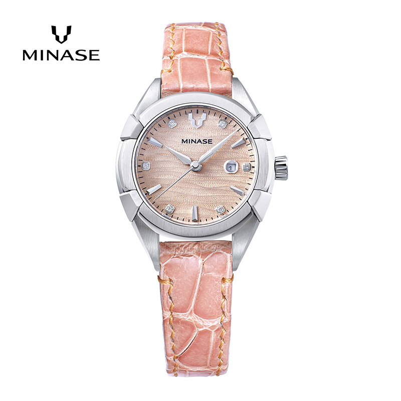 MINASE時計 Uruga31 クロコベルトタイプ（UG02-LLPNCP-SSD）【協和精工株式会社】[F11924]