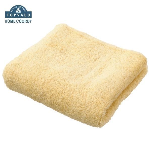 ホームコーディ 肌ざわりが選べるカラータオル フェイスタオル しっかり イエロー×3