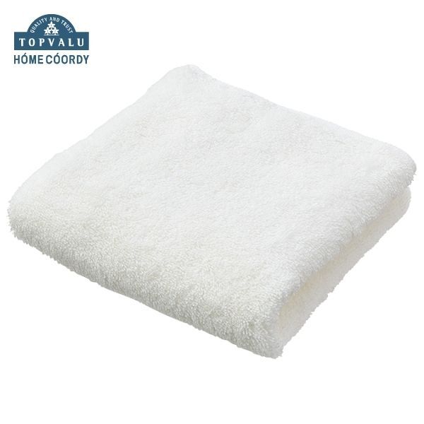 ホームコーディ 肌ざわりが選べるカラータオル フェイスタオル しっかり ホワイト×3