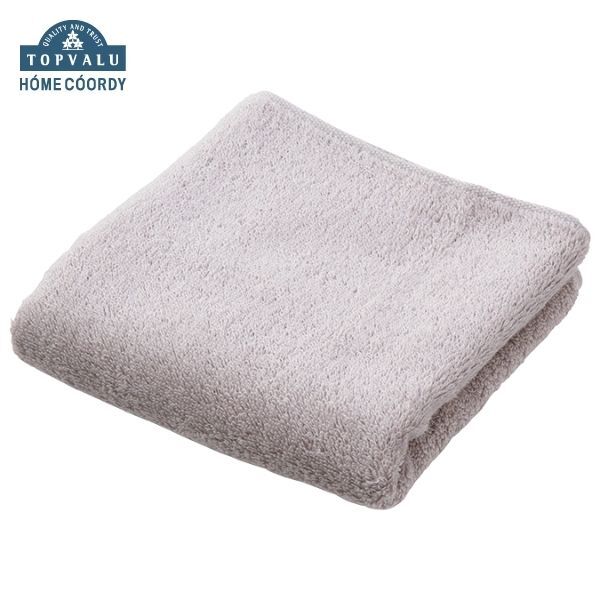 ホームコーディ 肌ざわりが選べるカラータオル フェイスタオル やわらか グレージュ×3