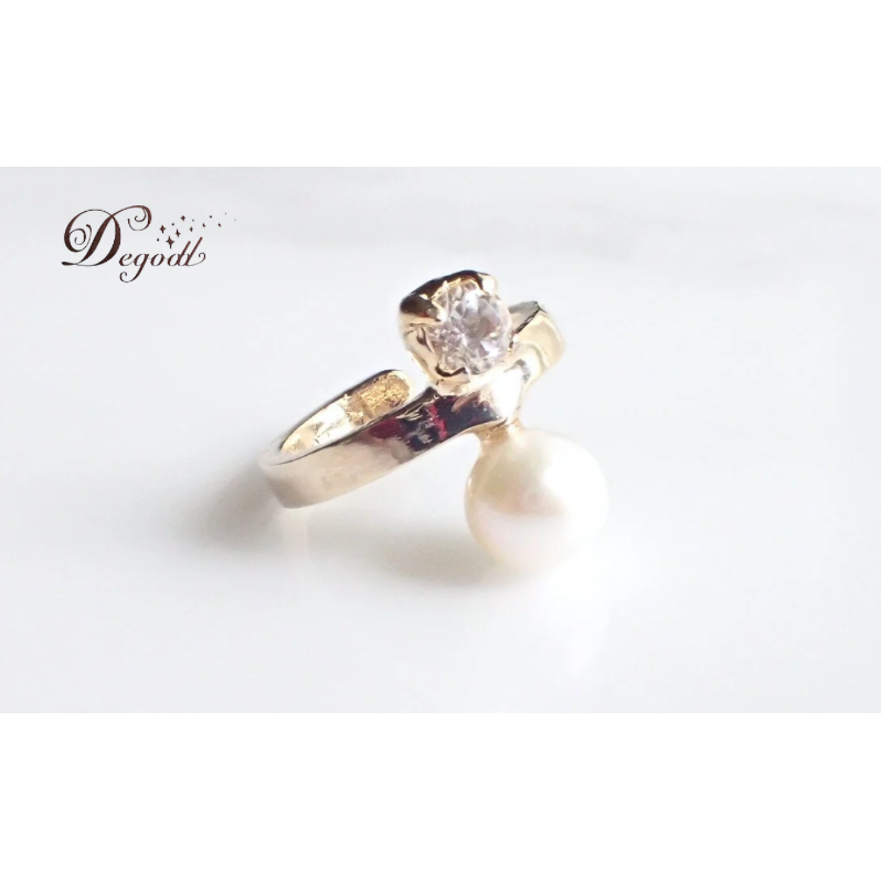 Degodd デゴッド クリスタルパールイヤーカフ イヤーカフ アクセサリー レディースアクセサリー パールアクセサリー ギフト おしゃれ