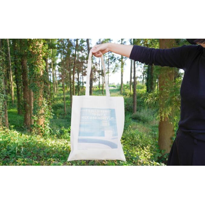 千葉ウシノヒロバ　トート　眠る前の一杯のミルク【アウトドア 自然】 ファッション かばん トートバッグ キャンプ おしゃれ レディース メンズ カジュアル キャンバス シンプル ショッピングバッグ エコバッグ 