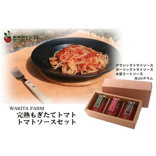 完熟もぎたてトマト トマトソースセット【千ブランド トマト リゾット】 パスタソース ハンバーグ 魚料理 ガーリック風味 大豆ミート 高たんぱく 植物繊維 イソフラボン