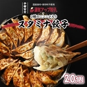 宇都宮餃子 運気アップ餃子 ニンニクマシマシ スタミナ餃子 20個 保存料不使用【冷凍餃子 ぎょうざ ギョウザ 冷凍食品 惣菜 栃木県 宇都宮市 】※配送不可地域：離島