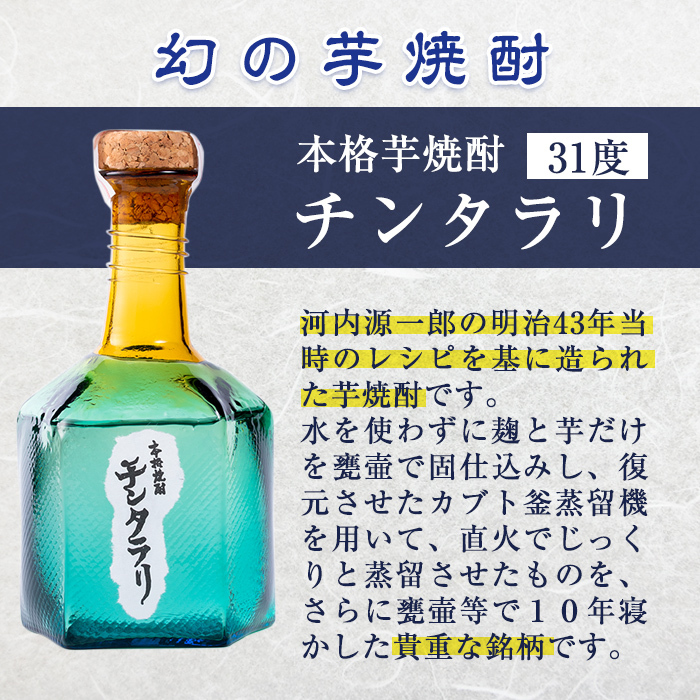 チンタラリ　本格焼酎 楽天市場】《公式》【幻の芋焼酎】チンタラリ（ちんたらり）本格