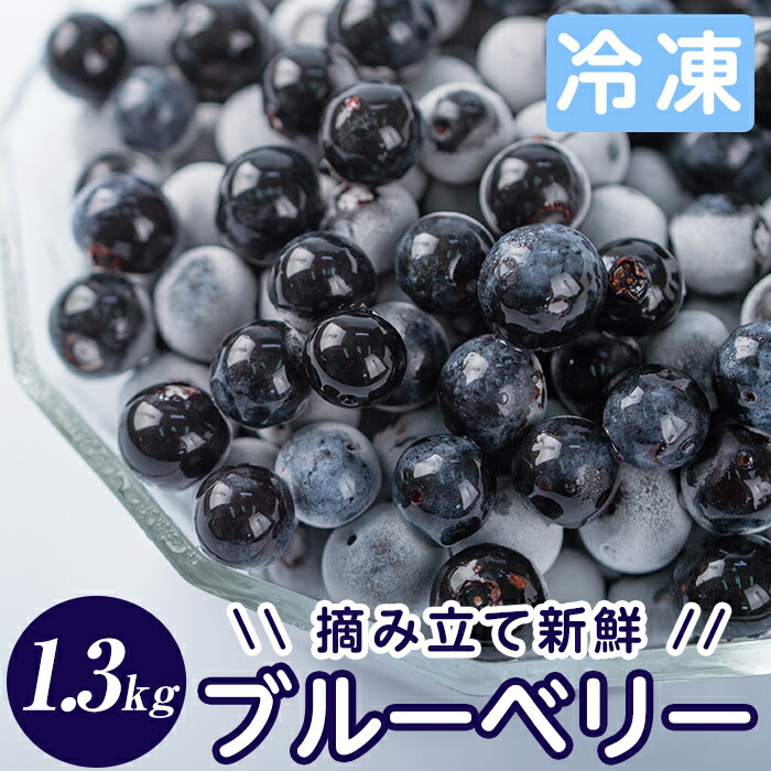 A-050 霧島市産ブルーベリー1.3kg(冷凍)【霧島農産加エグループふきのとう】