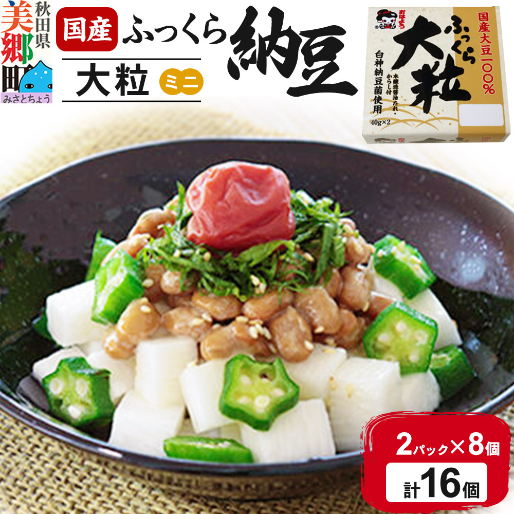 ヤマダフーズ 国産 ふっくら大粒 ミニ 2パック×8個（計16個）