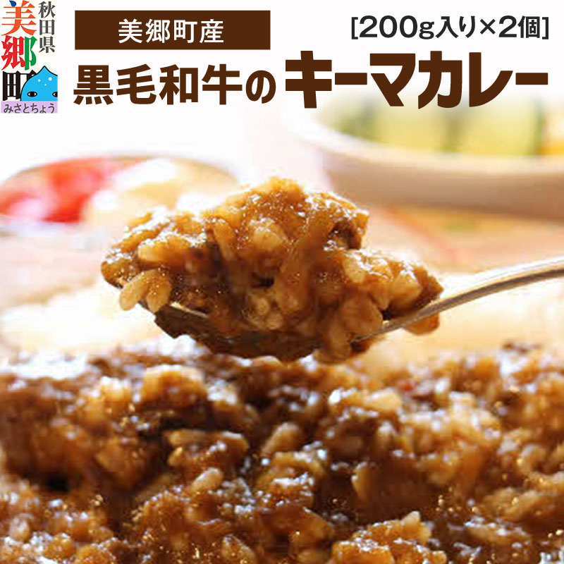美郷町産黒毛和牛のキーマカレー2個入 あきた美郷づくり