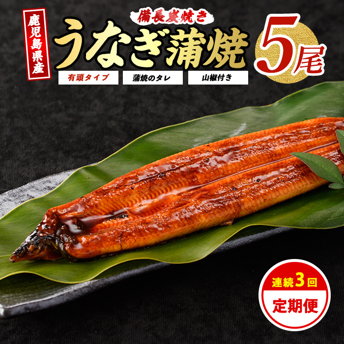 【全3回定期便】鹿児島産うなぎ贅沢定期便(奈良/Z100-474) 国産 鰻 鹿児島 蒲焼 丑の日 いぶすき