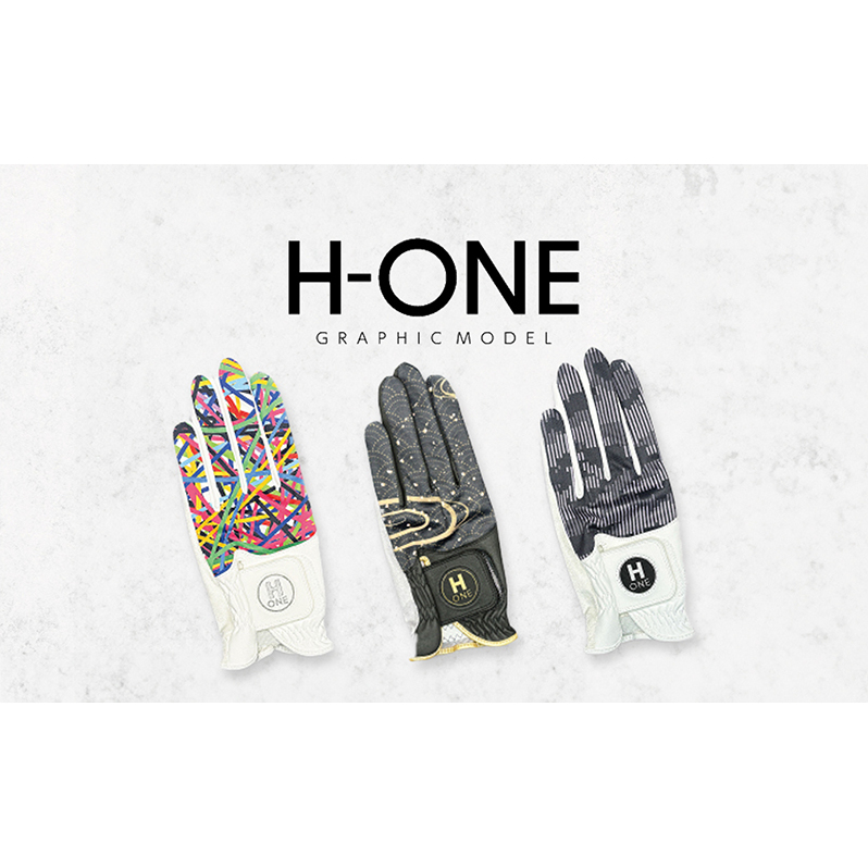 ゴルフ用手袋(メンズ左手用)H-ONE Graphic (エイチ-ワン グラフィック) ゴルフグローブ ゴルフ用 メンズ 手袋 ハシセン UVカット