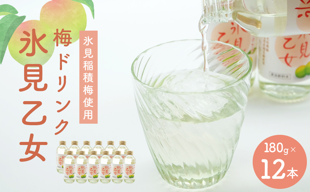 梅ドリンク氷見乙女(12本セット) [果実飲料]