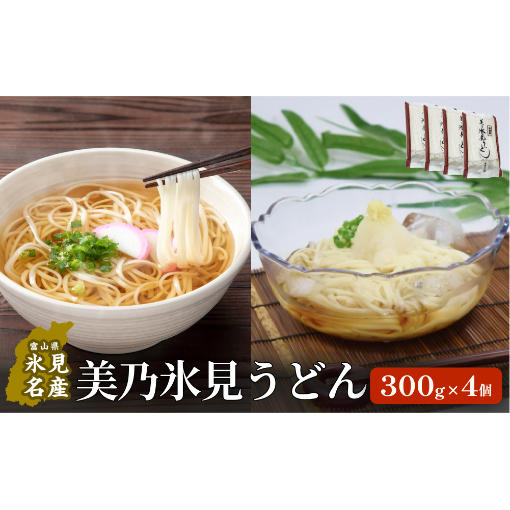 美乃氷見うどんお徳用4個入 | 氷見 うどん 乾麺 送料無料 細麺 手延べ ご当地 訳アリ わけあり 切れ端 お得