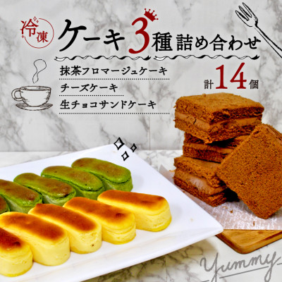 2種類のチーズケーキと生チョコケーキのよくばりボックス【配送不可地域:離島】【1209088】