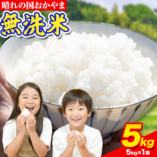 おかやま 無洗米 米 5kg 個包装 こめ コメ 岡山 岡山県産 [7-14営業日以内に出荷(土日祝除く)] お米 ライス ヒノヒカリ あきたこまち にこまる きぬむすめ ブレンド米 ---kasaoka_zsy_58_5kg---