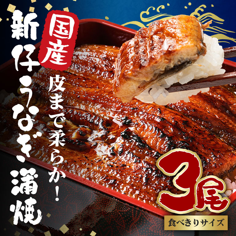 やわらか国内産 うなぎ蒲焼 食べ切りサイズ! 100~120g 3尾 計300g以上 ふっくら蒲焼き ブランド鰻使用 秘伝のタレ・山椒付き 湯煎で簡単調理 うな丼 ちらし寿司 贈答用 ギフト 冷蔵配送 国産 茨城県 潮来市 (A23-009)