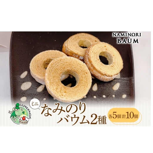 ミニサイズ バウムクーヘン なみのりバウム 10個セット 食べきりサイズ まんまるソフト デコボコ烏帽子 湘南小麦 しっとり ふんわり お菓子 洋菓子 スイーツ 詰め合わせ ギフト 神奈川県 茅ヶ崎市 レプラコーン。