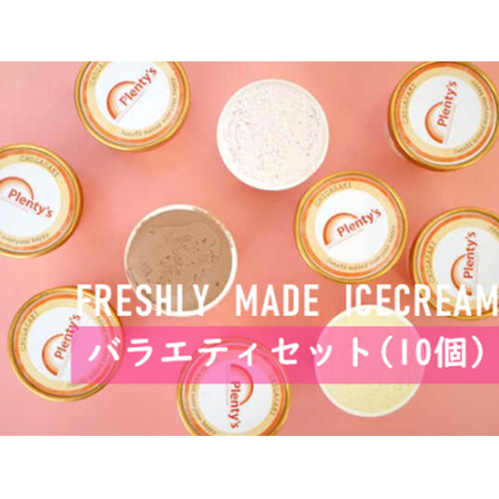 【湘南茅ヶ崎の人気店】 プレンティーズのアイスクリーム（バラエティセット10個） お菓子 スイーツ ひんやり デザート 夏 おしゃれ かわいい 食べ比べ