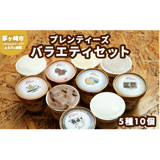 湘南茅ヶ崎の人気店 プレンティーズのアイスクリーム（バラエティセット10個） お菓子 スイーツ ひんやり デザート 夏 おしゃれ かわいい 食べ比べ 夏ギフト 贈り物 