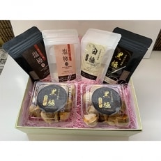 にんにくパウダー2種×1袋・にんにく塩2種×1袋・黒にんにく約100g×2パック【配送不可地域:離島・沖縄】【1104307】